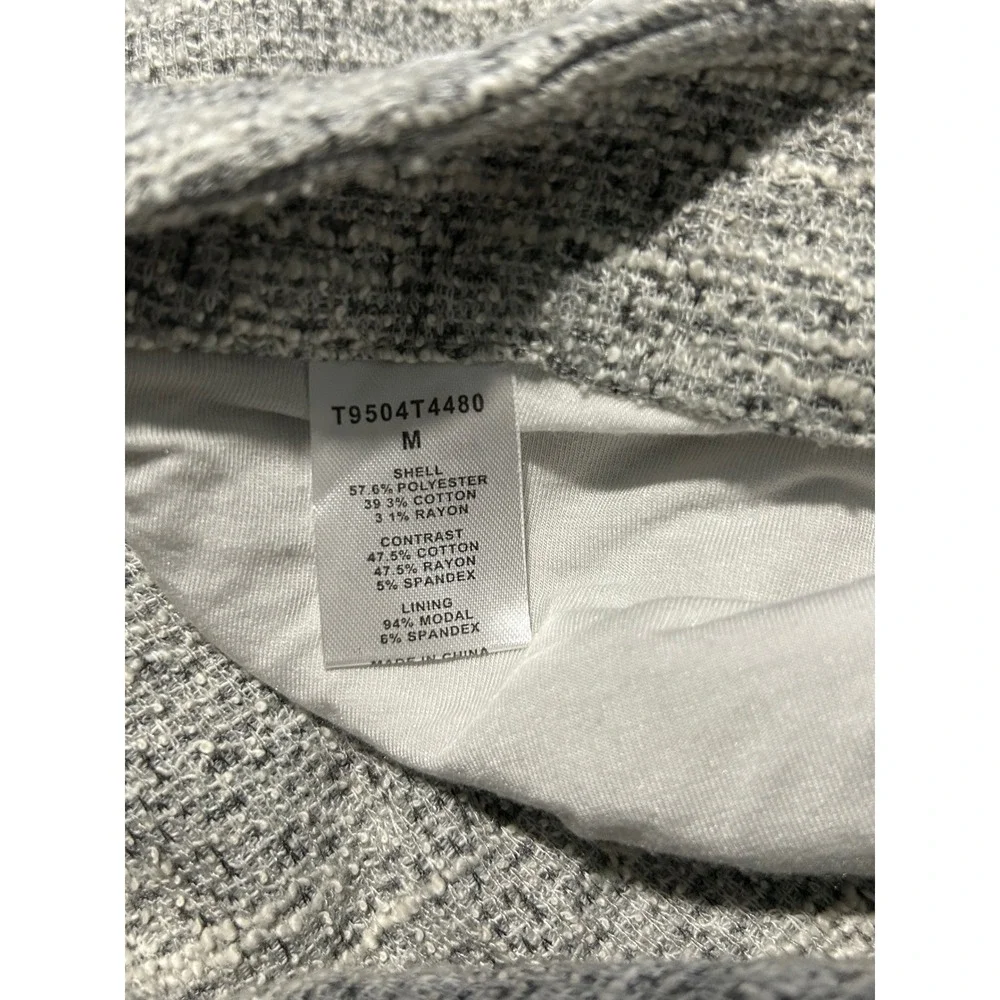 Tart Womens Grey Marled Sleeveless Open Front Shawl‎ Collar Vest M Minimalist